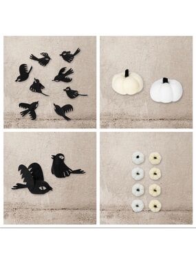 Pumpkin and Crows Filler Indoor Decorations